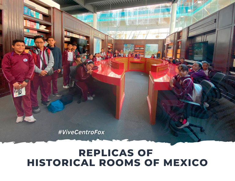 Replicas of historical rooms in Mexico